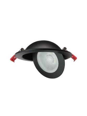 4 Inch 9 Watt Recessed LED Gimbal, Color Adjustable (5CCT), Black Trim - CL-DM-49-5CCT-BL