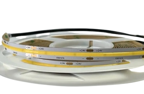 16 ft. (5M) Warm White (3000K) Non-Waterproof COB LED Strip Light , 45W, 24V/DC (Driver Needed) - CL-ST-COB-480-9-2420-34-4