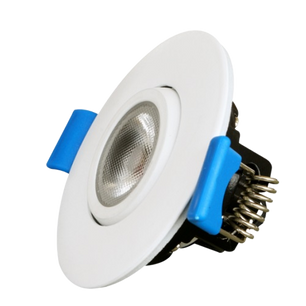 2 in. 5W White/Round Trim LED Gimbal Recessed Integrated Light, 3000K CRI80